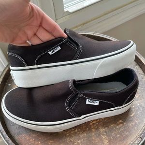 Van Asher Platform Slip on Sneakers